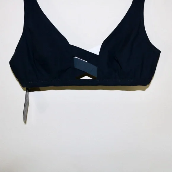 Valimare Martinique Strappy Bikini Top in Black, White, Gray